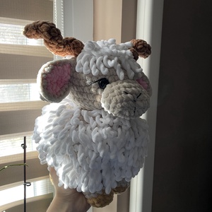 Horgolt plüss bárány - játék & sport - plüssállat & játékfigura - más figura - Meska.hu