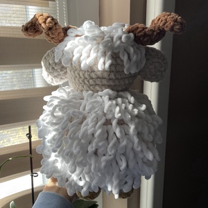 Horgolt plüss bárány - játék & sport - plüssállat & játékfigura - más figura - Meska.hu