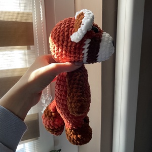 Horgolt plüss vörös panda - játék & sport - plüssállat & játékfigura - más figura - Meska.hu