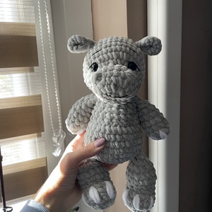 Horgolt plüss víziló, Játék & Sport, Plüssállat & Játékfigura, Más figura, Horgolás, MESKA