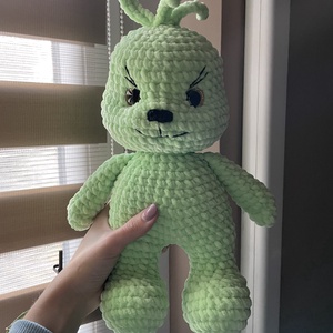 Horgolt plüss karácsonyi grincs - játék & sport - plüssállat & játékfigura - más figura - Meska.hu