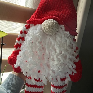 Horgolt plüss karácsonyi manó dísz - játék & sport - plüssállat & játékfigura - más figura - Meska.hu