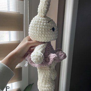 Horgolt plüss balerina nyuszi - játék & sport - plüssállat & játékfigura - nyuszi - Meska.hu