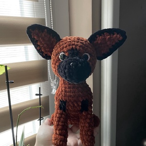 Horgolt plüss németjuhász kutya - Meska.hu