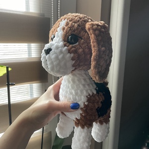 Horgolt plüss beagle kutya - Meska.hu