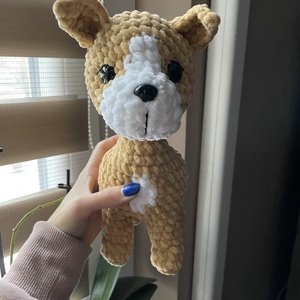 Horgolt plüss staffordshire bullterrier kutya - játék & sport - plüssállat & játékfigura - kutya - Meska.hu