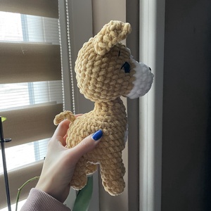 Horgolt plüss staffordshire bullterrier kutya - játék & sport - plüssállat & játékfigura - kutya - Meska.hu