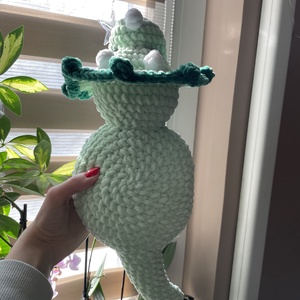 Horgolt plüss triceratopsz dínó - játék & sport - plüssállat & játékfigura - plüss dínók - Meska.hu