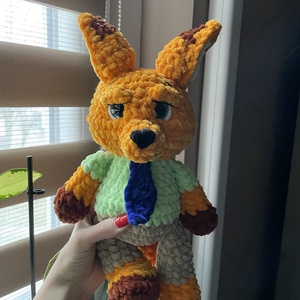 Horgolt plüss Zootropolis Nick, Játék & Sport, Plüssállat & Játékfigura, Plüss mesefigurák, Horgolás, Varrás, MESKA