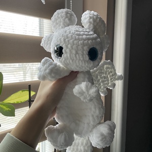 Horgolt plüss Fenyfúria sárkány szundipajtás - Meska.hu