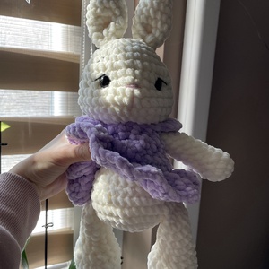 Horgolt plüss balerina nyuszi  - játék & sport - plüssállat & játékfigura - nyuszi - Meska.hu