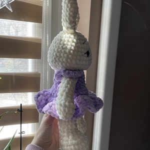 Horgolt plüss balerina nyuszi  - játék & sport - plüssállat & játékfigura - nyuszi - Meska.hu