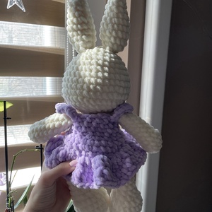 Horgolt plüss balerina nyuszi  - játék & sport - plüssállat & játékfigura - nyuszi - Meska.hu