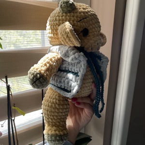 Horgolt plüss kecske kabáttal - játék & sport - plüssállat & játékfigura - más figura - Meska.hu