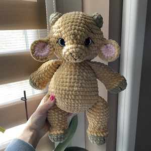 Horgolt plüss kecske kabáttal - játék & sport - plüssállat & játékfigura - más figura - Meska.hu