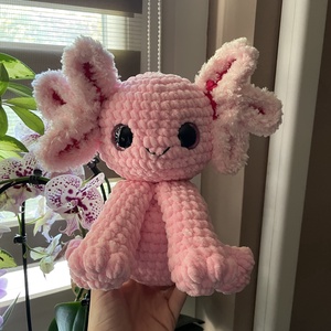 Horgolt plüss axolotl, Játék & Sport, Plüssállat & Játékfigura, Más figura, Horgolás, Varrás, MESKA
