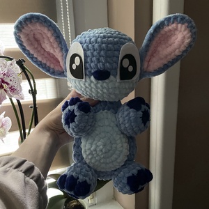 Horgolt plüss Stitch szundipajtás - Meska.hu