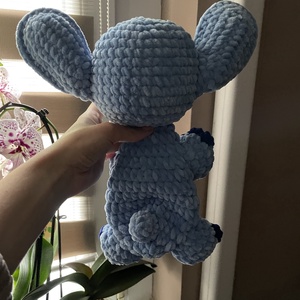Horgolt plüss Stitch szundipajtás - játék & sport - plüssállat & játékfigura - más figura - Meska.hu
