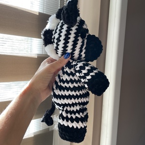 Horgolt plüss zebra - játék & sport - plüssállat & játékfigura - más figura - Meska.hu
