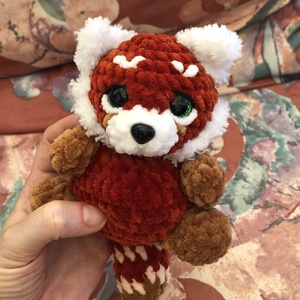 Horgolt vörös panda - Meska.hu