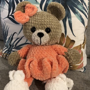 Horgolt Plüss macilány , Játék & Sport, Plüssállat & Játékfigura, Maci, Horgolás, MESKA