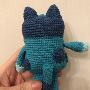 Horgolt mini Bluey - játék & sport - plüssállat & játékfigura - kutya - Meska.hu