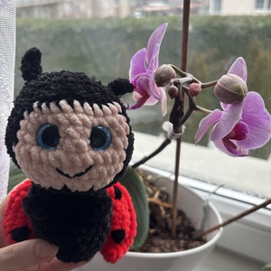 Horgolt katicabogár, Játék & Sport, Plüssállat & Játékfigura, Más figura, Horgolás, MESKA