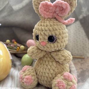 Horgolt Plüss Nyuszi - játék & sport - plüssállat & játékfigura - nyuszi - Meska.hu