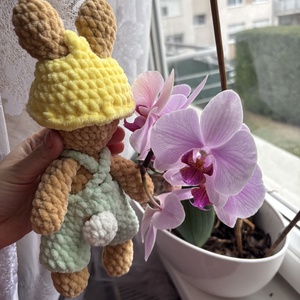 Horgolt Plüss Nyuszi fiú - játék & sport - plüssállat & játékfigura - nyuszi - Meska.hu