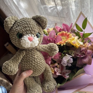 Horgolt Cica fiú vagy lány - játék & sport - plüssállat & játékfigura - cica - Meska.hu