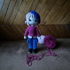 Öltöztethető horgolt baba - játék & sport - baba & babaház - baba - Meska.hu