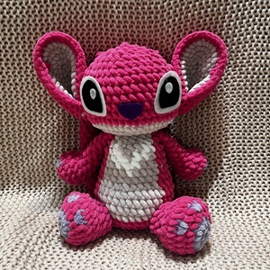 Rózsaszín Stitch plüss  - játék & sport - plüssállat & játékfigura - más figura - Meska.hu