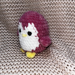 Horgolt pingvin  - játék & sport - plüssállat & játékfigura - pingvin - Meska.hu