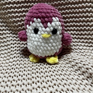 Horgolt pingvin  - játék & sport - plüssállat & játékfigura - pingvin - Meska.hu