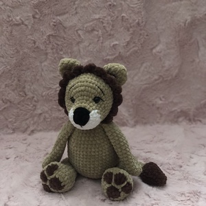 Horgolt oroszlán, Játék & Sport, Plüssállat & Játékfigura, Más figura, Horgolás, MESKA