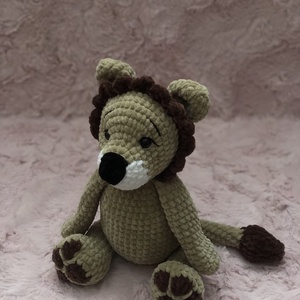 Horgolt oroszlán - játék & sport - plüssállat & játékfigura - más figura - Meska.hu