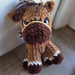 Pihe puha horgolt ló - játék & sport - plüssállat & játékfigura - ló - Meska.hu