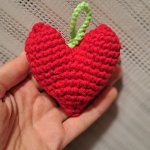 Szív alakú levendulapárna, Otthon & Életmód, Dekoráció, Dísztárgy, Horgolás, MESKA