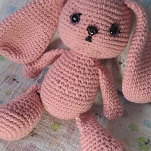 Horgolt nyuszi - játék & sport - plüssállat & játékfigura - nyuszi - Meska.hu