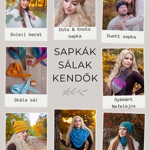 CrocheTrend � Horgolt sapkák, sálak és kendők - nyomtatott könyv - diy (csináld magad) - szabásminta, útmutató - horgolási minta - Meska.hu