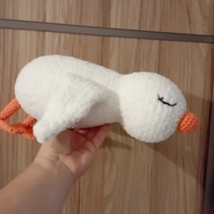 Kacsa horgolt plüss játék  - játék & sport - plüssállat & játékfigura - más figura - Meska.hu