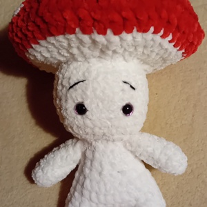 Piros kalapos gomba, Játék & Sport, Plüssállat & Játékfigura, Más figura, Horgolás, MESKA