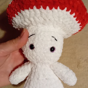 Piros kalapos gomba - játék & sport - plüssállat & játékfigura - más figura - Meska.hu