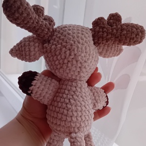 Plüss rénszarvas  - játék & sport - plüssállat & játékfigura - őzike, szarvas - Meska.hu