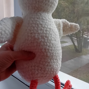 Fehér horgolt kacsa - játék & sport - plüssállat & játékfigura - más figura - Meska.hu