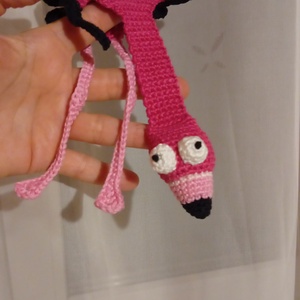 Flamingó könyvjelző - Meska.hu