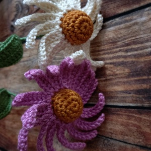 Horgolt echinacea - otthon & életmód - dekoráció - virágdísz és tartó - csokor & virágdísz - Meska.hu