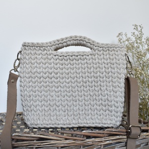 Horgolt táska - zab , Táska & Tok, Kézitáska & válltáska, Kézitáska, Horgolás, MESKA