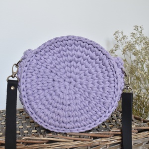 Horgolt táska - levendula , Táska & Tok, Kézitáska & válltáska, Válltáska, Horgolás, MESKA