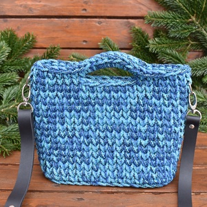 Horgolt táska - óceán - Meska.hu